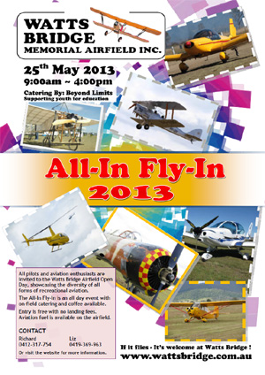 The All-In Fly-In 2013 Poster