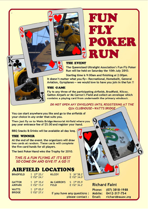 The Fun Fly Poker Run 2010 Poster